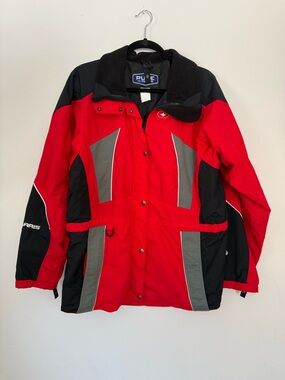 Polaris Pure Snowmobile Jacket Vintage Red Outdoor Active Winter Warm Insulated